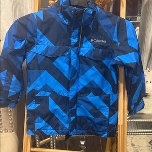 Columbia Geometric Blue and Black Jacket